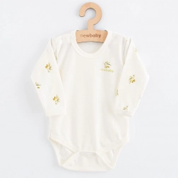 Organic Cotton Baby Bodysuit with Long Sleeves New Baby Olives