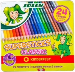 Supersticks 24 kleuren in metalen doos