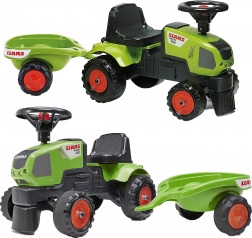 Pedal tractor CLAAS Axos 310 Baby with trailer for children from 1 year