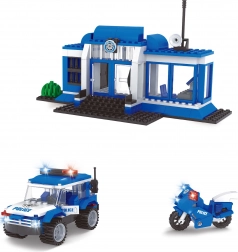 Jeu de construction compatible BLOXO station de police 194 pcs