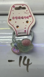 Set haarelastieken met paddenstoelenmotief