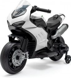 Elektrische kinder motor Supersport wit