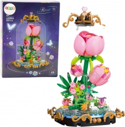 Constructieset Eeuwige Roos onder Koepel – decoratieve compositie 257 stukjes