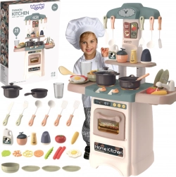 Woopie cuisine moderne pour enfants avec circuit d’eau, lumière et sons + 29 accessoires