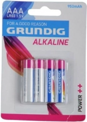 Alkalinebatterijen AAA 1,5 V 4 stuks GRUNDIG