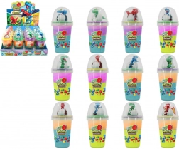 slijm met een sympathieke dinosaurus Slimy