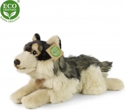 Plush Wolf Lying 35 cm eco-friendly