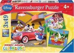 RAVENSBURGER Puzzle MICKEY MOUSE CLUBHOUSE 3×49 pieces