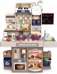 Kinderkeukentje met lichteffecten, stoom en watercirculatie – 33 onderdelen