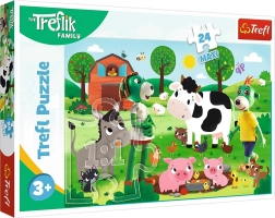 Puzzel 24 maxi Familie Treflik op het platteland TREFL