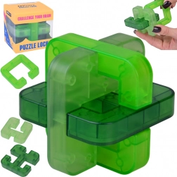 Logische 3D-puzzel Puzzle Lock – groene kubus
