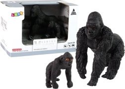 Set of 2 Gorilla Figures – Gorilla with Baby, World Animals Series