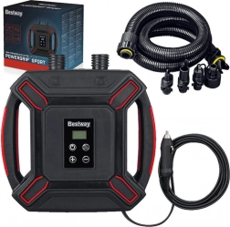 Bestway hogedruk elektrische autopomp met LCD en 4 adapters