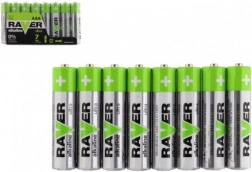 Alkalische AAA-batterijen 1,5 V – 8 stuks RAVER