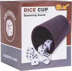 Dice Game Set with Cup and 10 Dice
