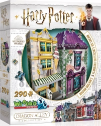 WREBBIT 3D-puzzel HARRY POTTER: Madam Malkins Gewaden en Florean Fortescues IJssalon – 290 stukjes