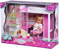 Evi Love ma chambre – lit mezzanine avec bureau et accessoires