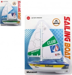 Plastic zeilboot op batterijen