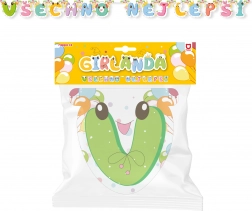 Papieren slinger Gefeliciteerd – groen