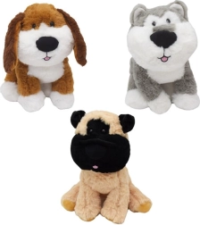 Plush Sitting Puppy 22 cm – color mix