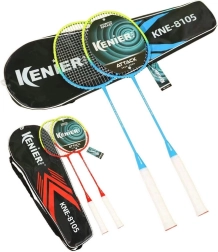 Badmintonset met 5 shuttles en 2 soorten