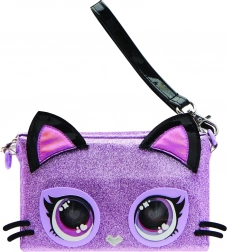 Sac-bracelet interactif PURSE PETS Purdy Purrfect – chaton violet aux yeux LED