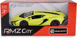 Metalen model RMZ City Lamborghini Sian Hologram 1:39 groen met openslaande deuren