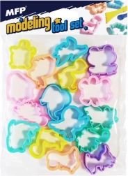 Plastic uitsteekvormpjes dieren - set van 16 stuks