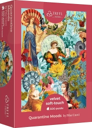 Puzzle TREFL Velvet Soft Touch: Moods in Quarantine, 500 pieces