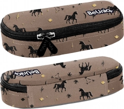 Paso schooletui enkelvak bruin met eenhoorn