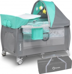 Lit parapluie Sven Plus de Lionelo – Turquoise