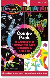 Set kraskrabbel-plaatjes 4-in-1