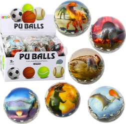 Balletje met dinosaurussen 10 cm van zachte PU-schuim