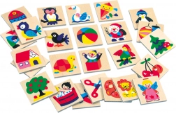 Bino houten pictogrammen voor kleuterscholen