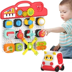 Woopie Montessori Children's Manipulative Panel Colorful Activity Panel