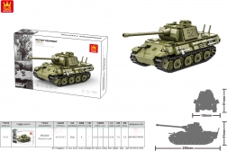 Bouwset groene tank 638 stukjes