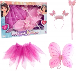kinder set kleine prinses vlinder met vleugels