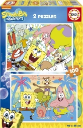 EDUCA Puzzle SpongeBob 2×100 Teile