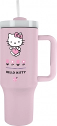 Hello Kitty reisthermobeker met rietje 1200 ml