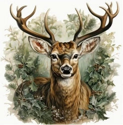 Diamond painting hert 30 × 40 cm