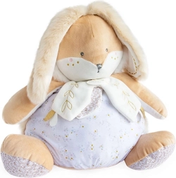 Doudou witte konijntje met opbergruimte voor pyjama 38 cm