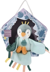 Coffret cadeau Doudou - oiseau en peluche musical vert