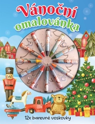 Christmas Coloring Book with Crayons