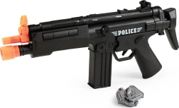 Politie plastic machinegeweer met geluid
