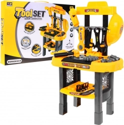 Gereedschapsset met werkbank voor kleine monteur