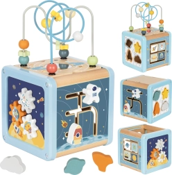 Houten actieve kubus ruimte