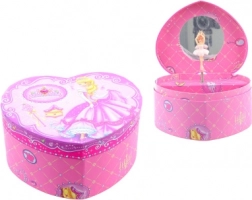 Muzikale sieradendoos in hartvorm – prinses