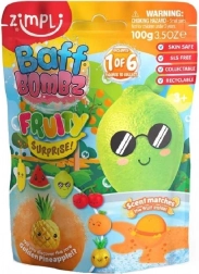 Zimpli Kids bruisende badbom Fruit met speelgoed