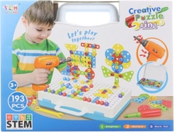 Schroefconstructieset met boormachine – 193 onderdelen