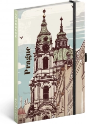 Notitieboek Praag gelinieerd 13 × 21 cm